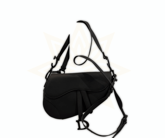 Dior Saddle Bag in pelle nera opaca – Made in Italy - Etoilux