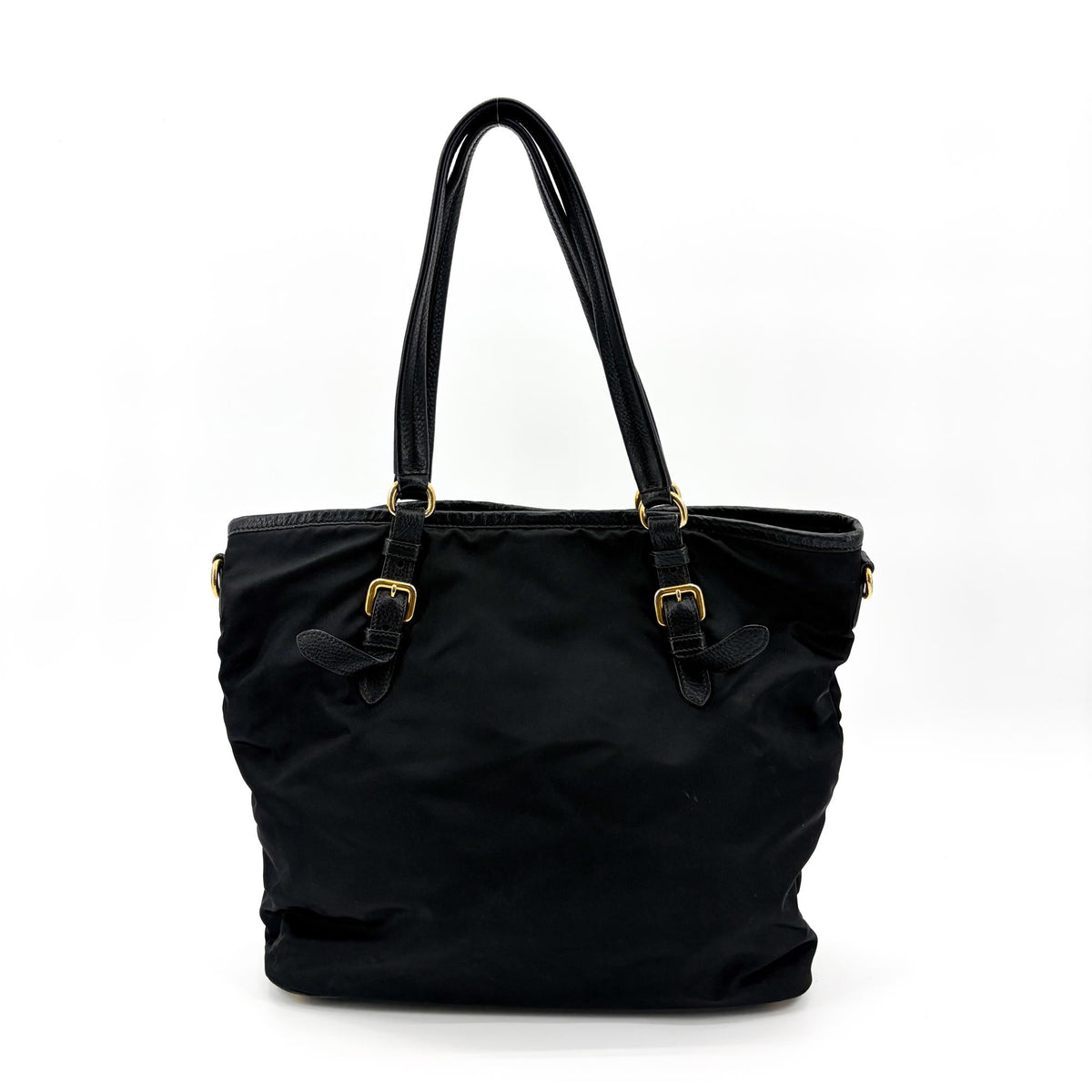 Prada Tote Tessuto e Vitello Soft Nera