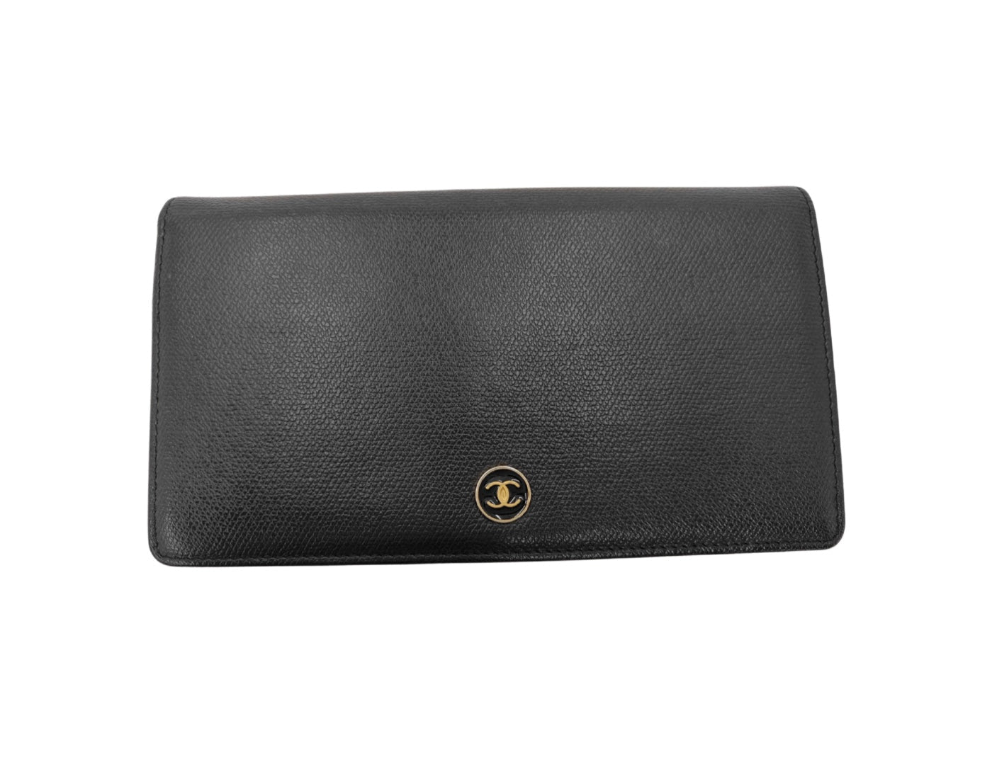 Chanel Portafoglio Long Bifold CC Logo Caviar Nero | Pre-owned | Etoilux