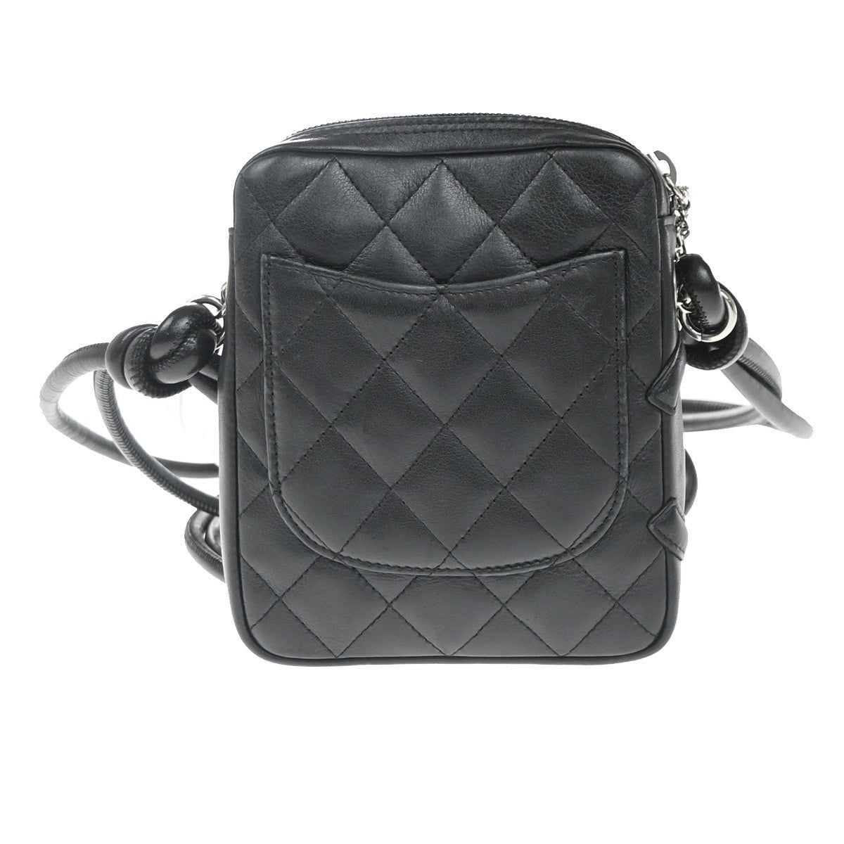Chanel Cambon Pochette Pelle Trapuntata Nera – 12 cm - Etoilux