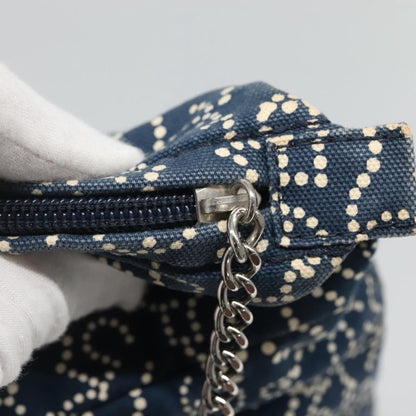 Chanel Vintage Tote Grande in Tela Stampata CC – Blu Navy - Etoilux