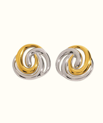 Orecchino Bicolor Spiral - Etoilux