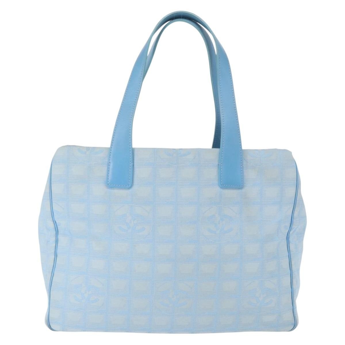 Chanel Travel Line Tote Media in Nylon – Blu Cielo - Etoilux