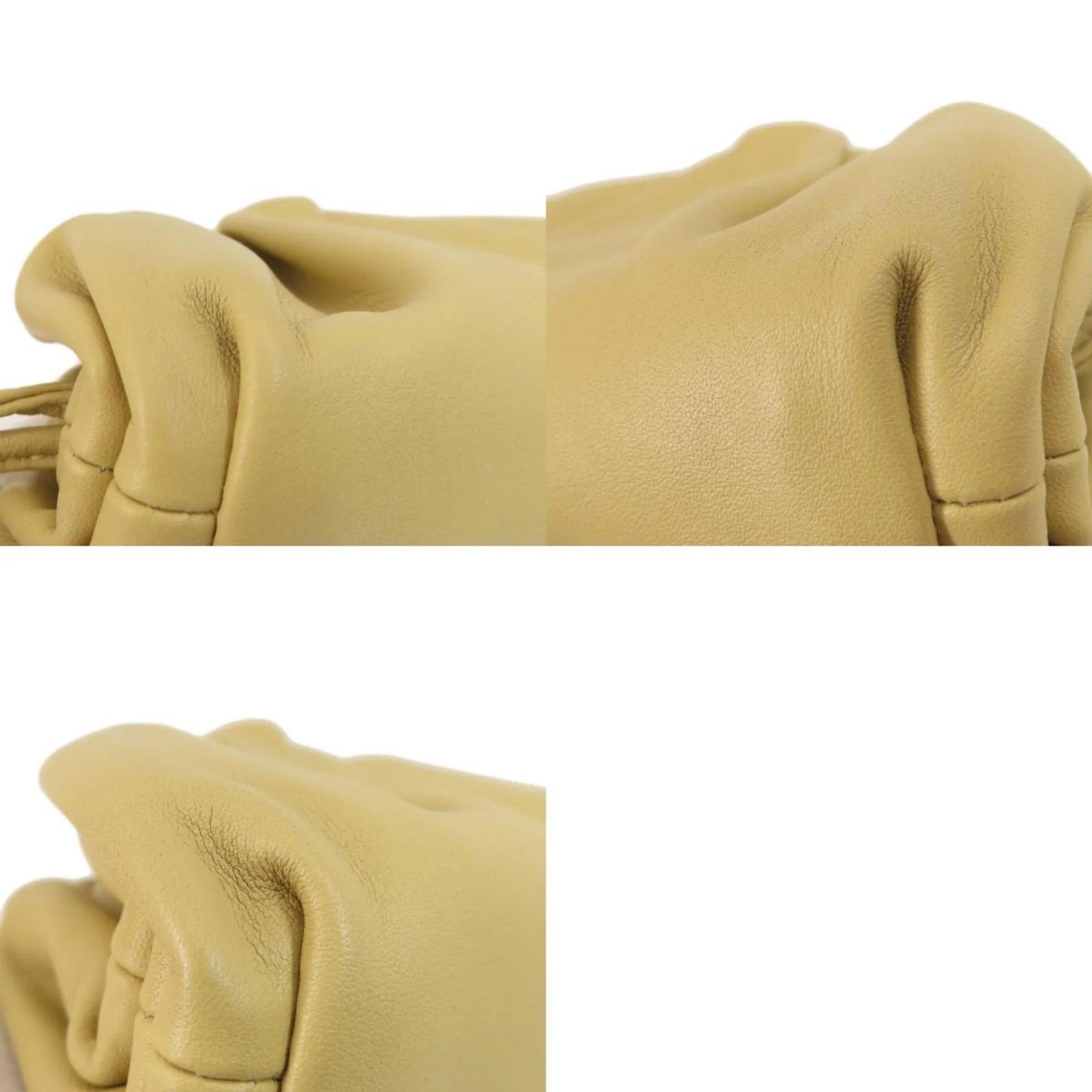 Bottega Veneta – Portamonete The Pouch in pelle beige - Etoilux