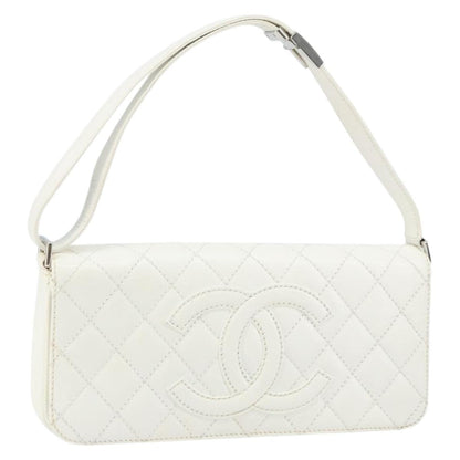 Chanel Timeless CC Shoulder Bag Pelle di Vitello Trapuntata Bianca – 29 cm - Etoilux