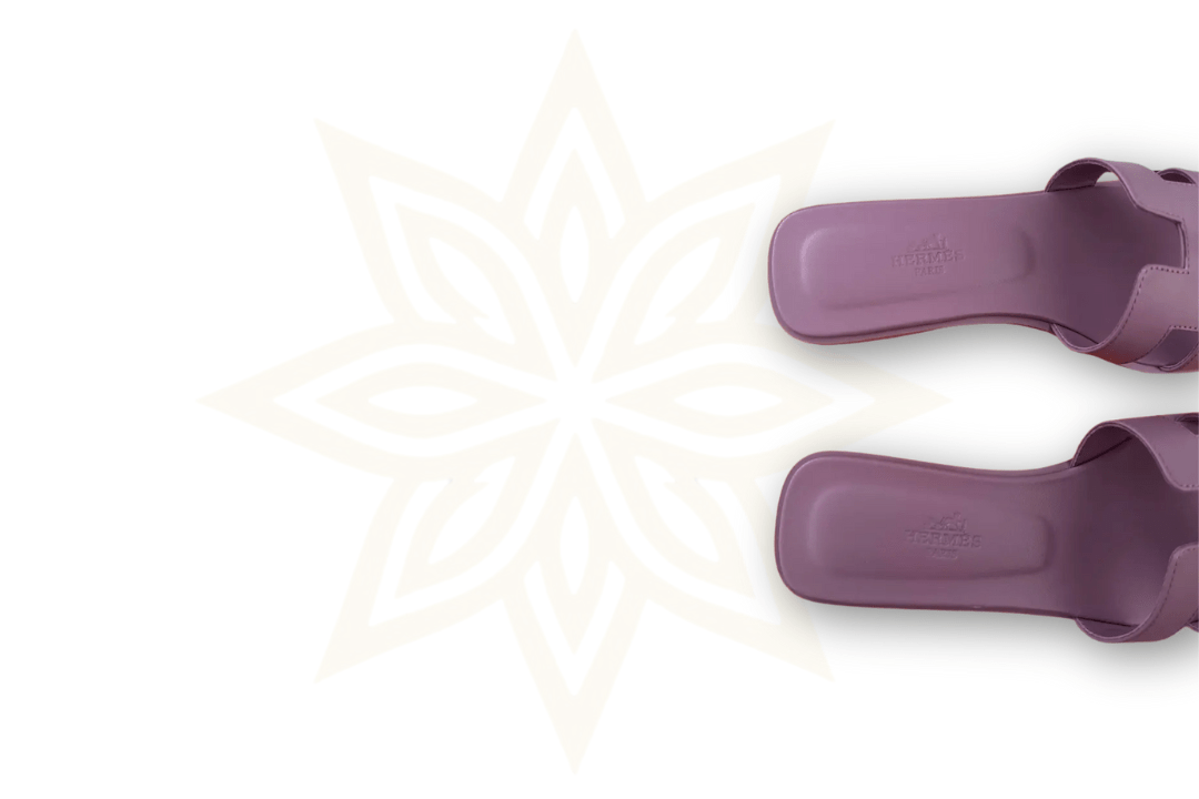 Hermès – Sandali Oran in pelle viola – Donna - Etoilux