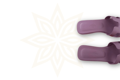 Hermès – Sandali Oran in pelle viola – Donna - Etoilux