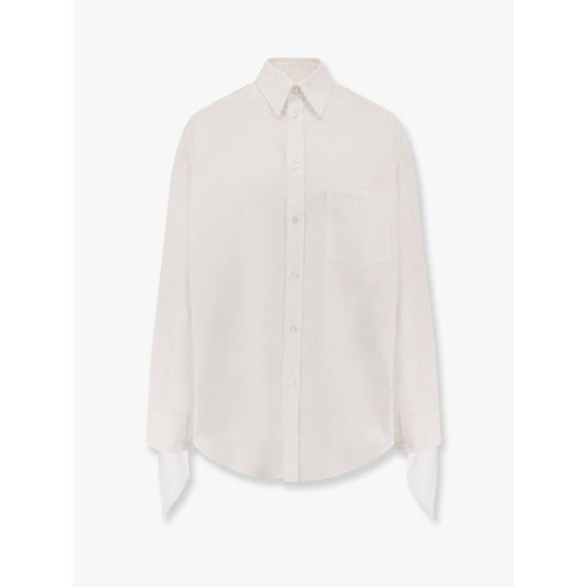 Balenciaga – Camicia Oversize in Cotone con Dettagli Annodati - Etoilux