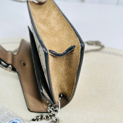 Gucci Dionysus Super Mini in tela GG Supreme – Khaki - Etoilux