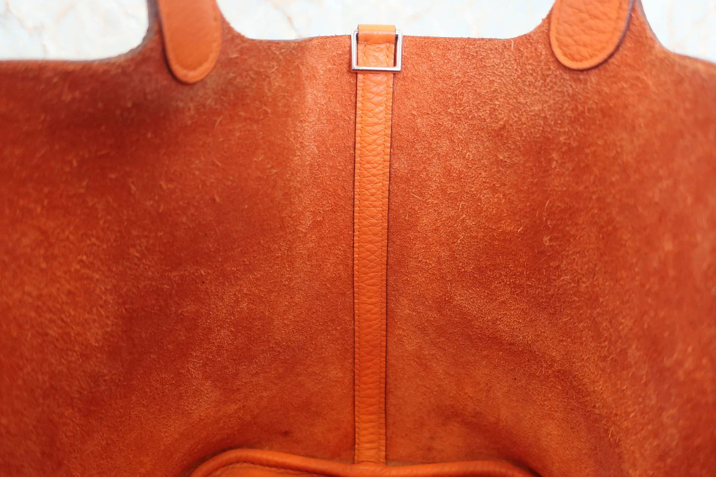 Hermès Picotin Lock MM Pelle Clemence Orange – Hardware Palladio - Etoilux