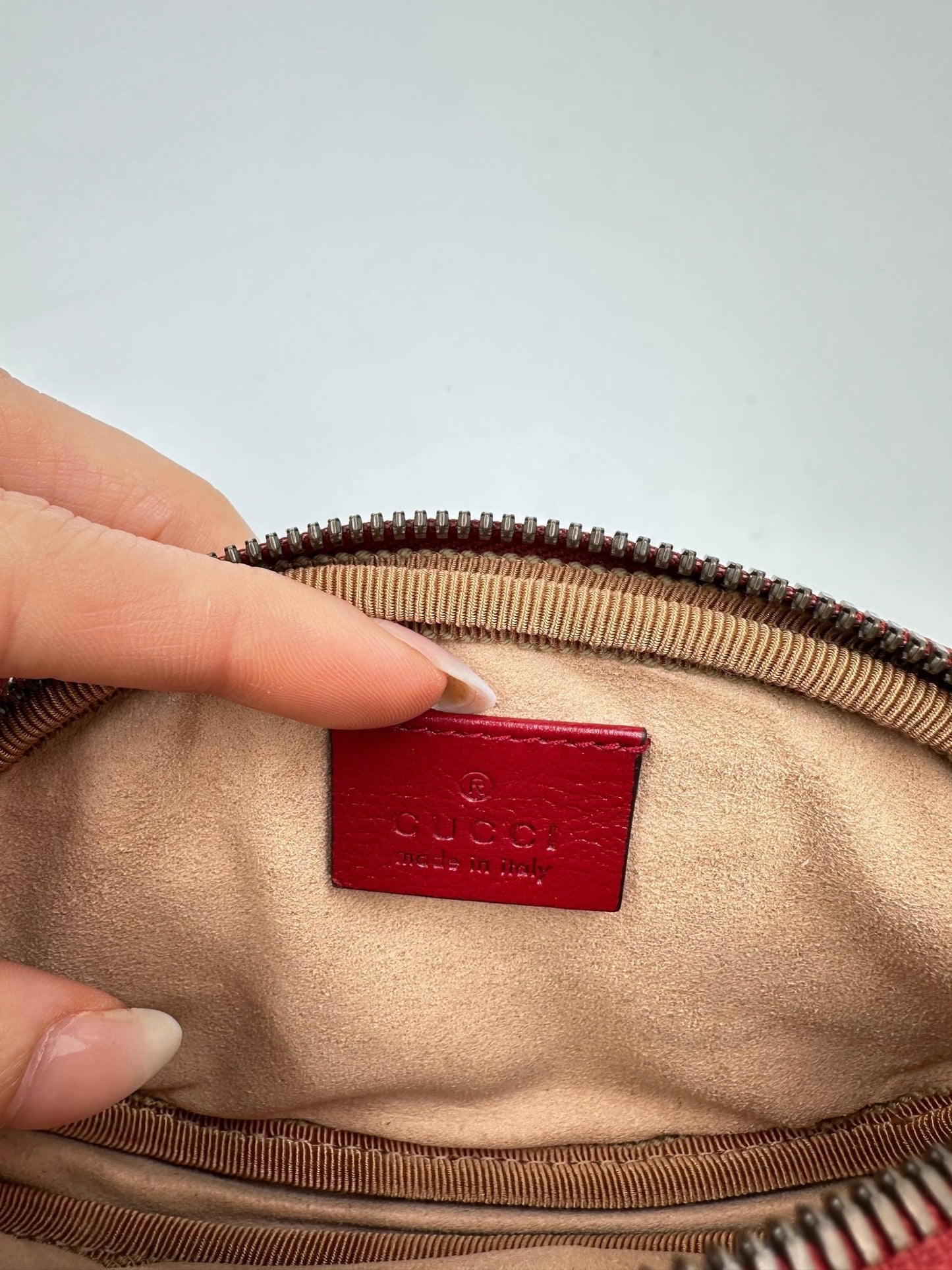 Gucci GG Marmont Multi Pochette Belt Bag Pelle Matelassé Rossa – Set 3 Pezzi - Etoilux