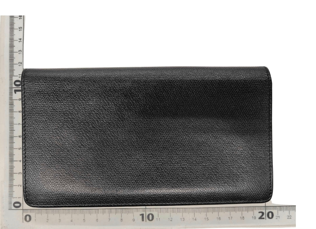 Chanel Portafoglio Long Bifold CC Logo Caviar Nero – 19 cm - Etoilux