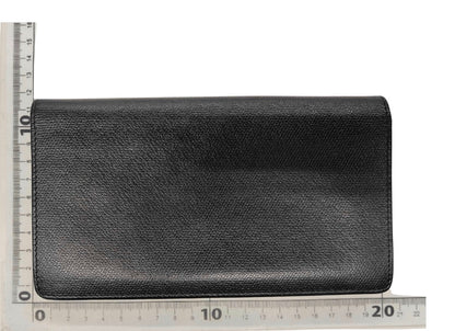 Chanel Portafoglio Long Bifold CC Logo Caviar Nero – 19 cm - Etoilux