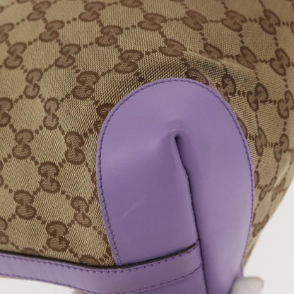 Gucci Craft Tote GG Canvas Beige/Lilla con Pochette – 33 cm - Etoilux