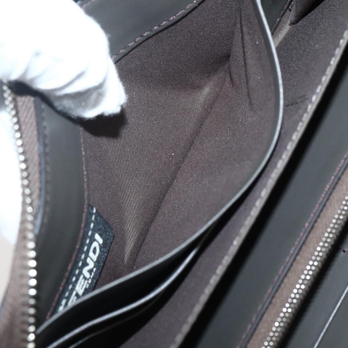 Fendi – Portafoglio Lungo Monster Eyes in Pelle Grigia – Condizioni Eccellenti (Rank SA) - Etoilux