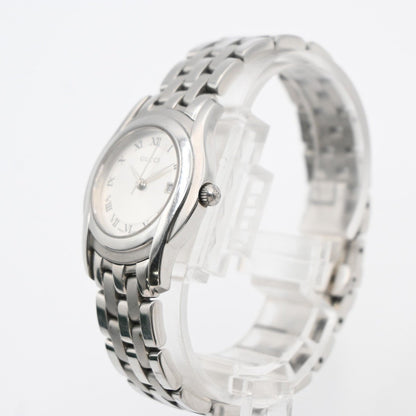 Gucci 5500L Orologio al Quarzo in Acciaio Inossidabile Quadrante Bianco – 25 mm - Etoilux