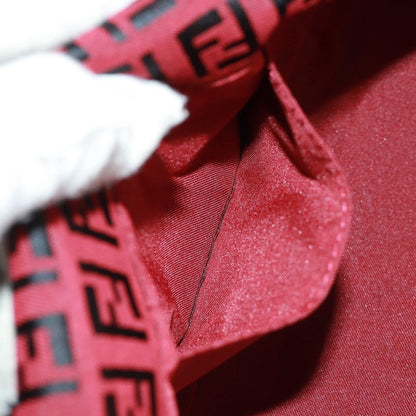 Fendi Mamma Baguette Zucchino Canvas Rosso/Nero – Misura Media - Etoilux