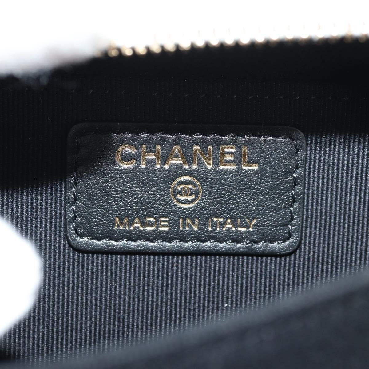 Chanel CC Zip Mini Bag Pelle di Agnello Bianco Latte – 11 cm - Etoilux