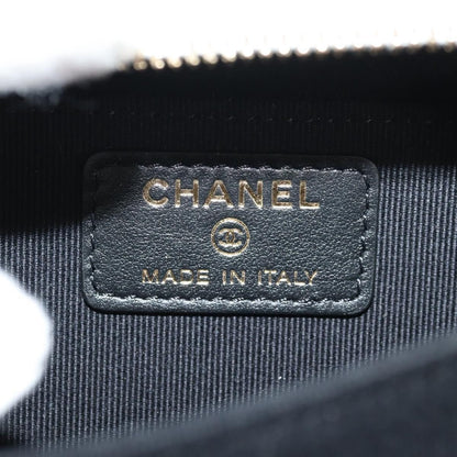 Chanel CC Zip Mini Bag Pelle di Agnello Bianco Latte – 11 cm - Etoilux
