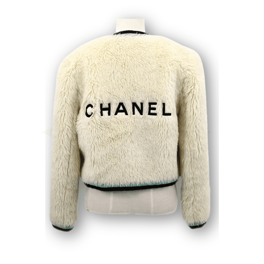 Chanel – Giacca senza colletto con logo | Collezione Autunno 1994 - Etoilux