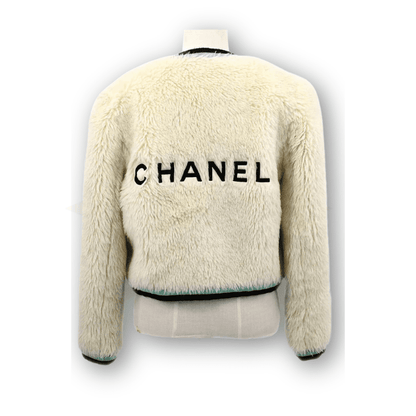 Chanel – Giacca senza colletto con logo | Collezione Autunno 1994 - Etoilux