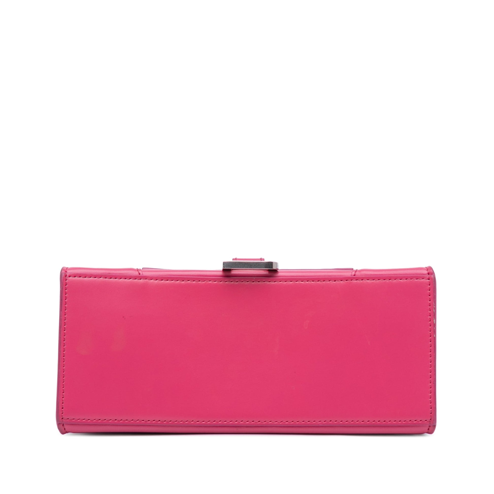Balenciaga Hourglass Small Top Handle Pelle di Vitello Rosa Acceso 2020 – 23 cm - Etoilux