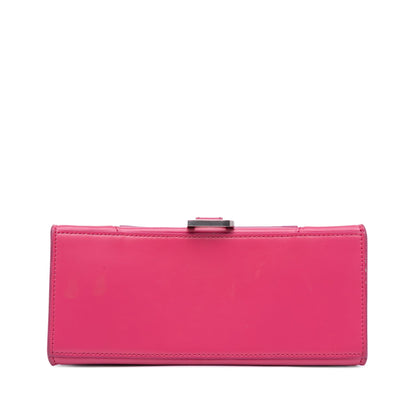 Balenciaga Hourglass Small Top Handle Pelle di Vitello Rosa Acceso 2020 – 23 cm - Etoilux