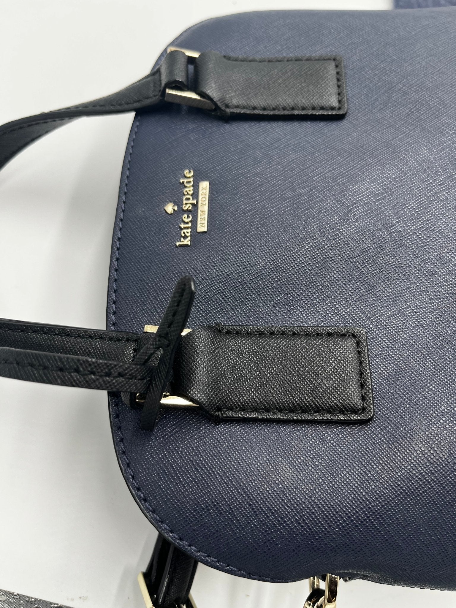 Kate Spade Cameron Street Lottie Pelle Saffiano Blu Navy Bicolor – 23 cm - Etoilux