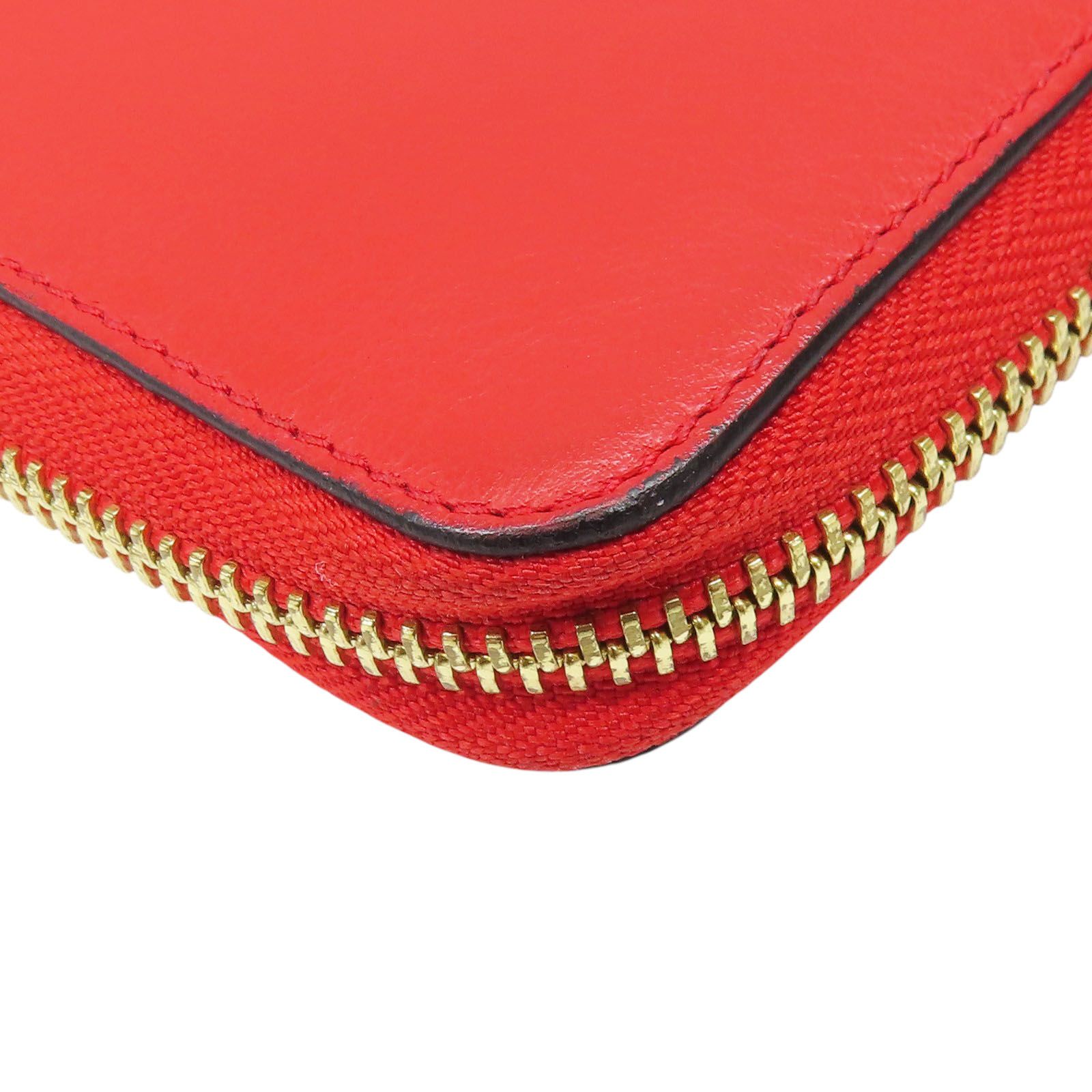 Loewe Puzzle Zip Around Wallet Vitello Liscio Rosso Scarlet - Etoilux
