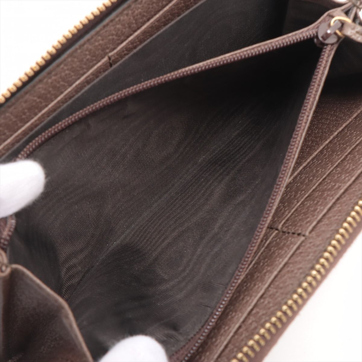 Gucci – Ophidia GG Supreme Zip Around Wallet – Brown/Green/Red - Etoilux