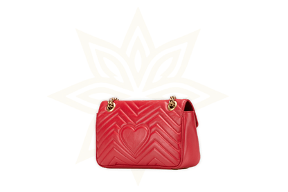 Gucci GG Marmont Small – Pelle Matelassé Rossa - Etoilux