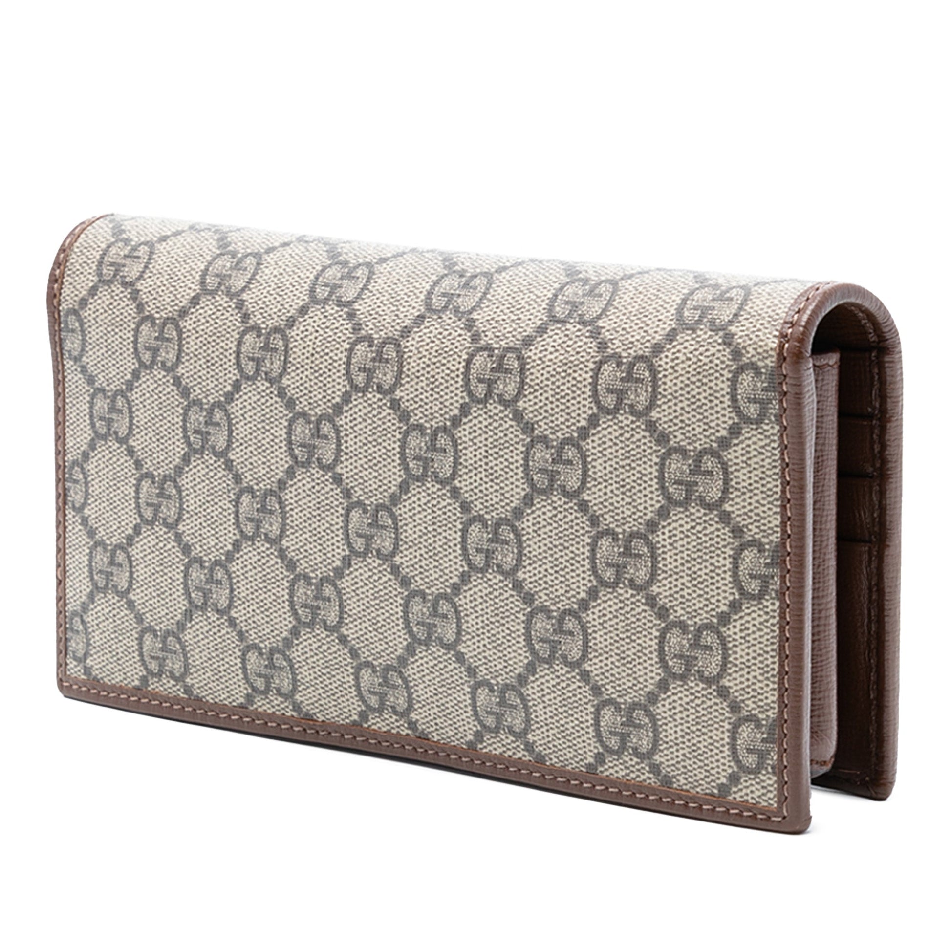 Gucci – Portafoglio GG Supreme Horsebit 1955 con catena - Etoilux