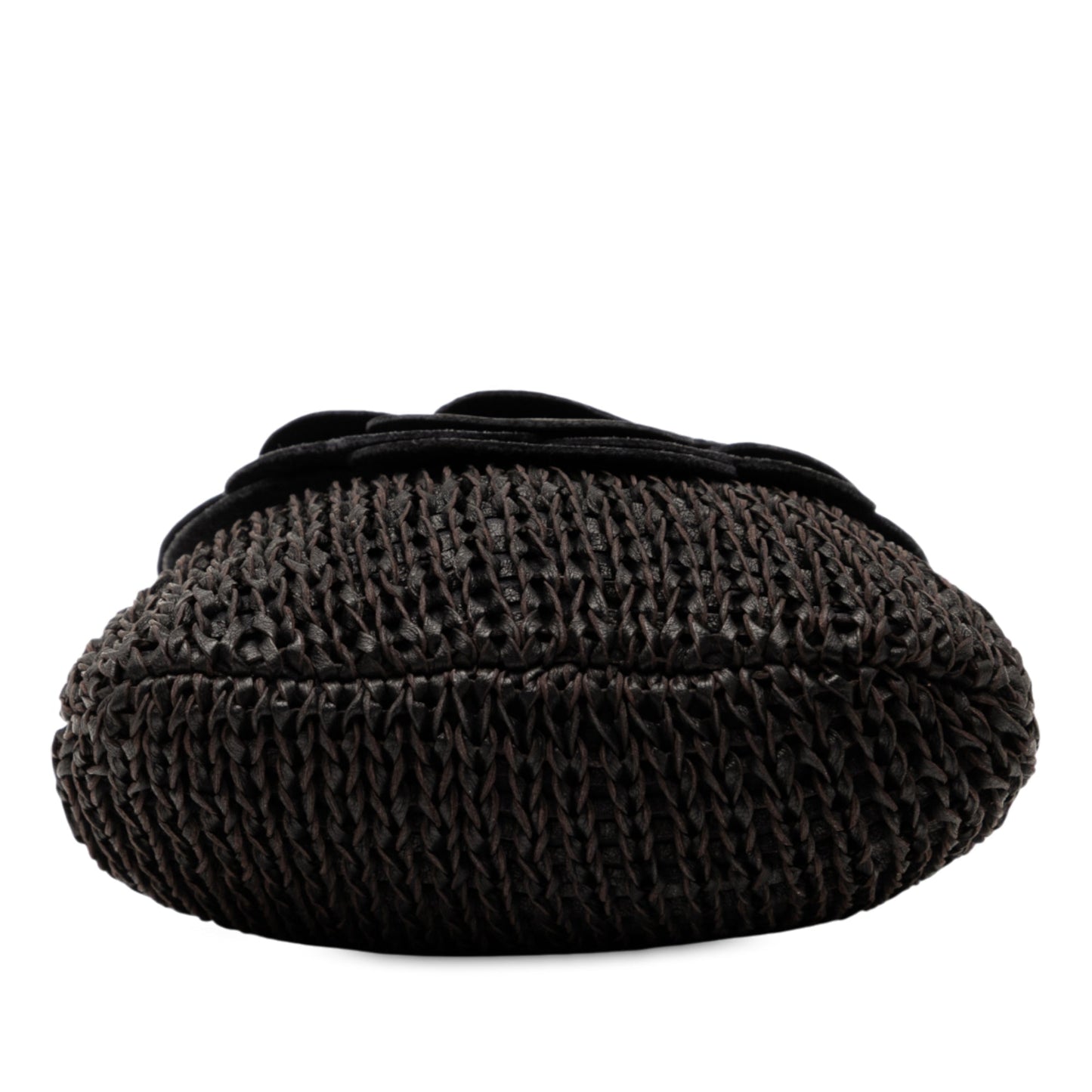 Bottega Veneta – Borsa a tracolla in pelle intrecciata con motivo floreale – Vintage - Etoilux