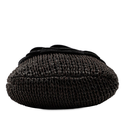 Bottega Veneta – Borsa a tracolla in pelle intrecciata con motivo floreale – Vintage - Etoilux