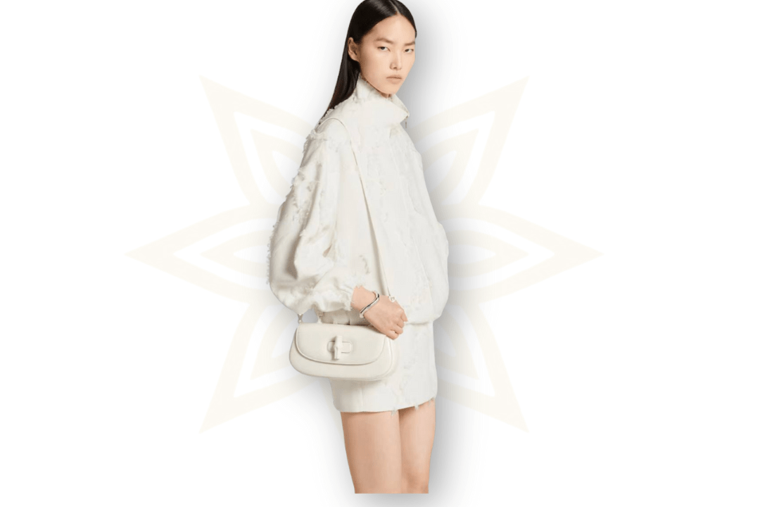 Gucci – Bamboo Diva Small in pelle bianca - Etoilux