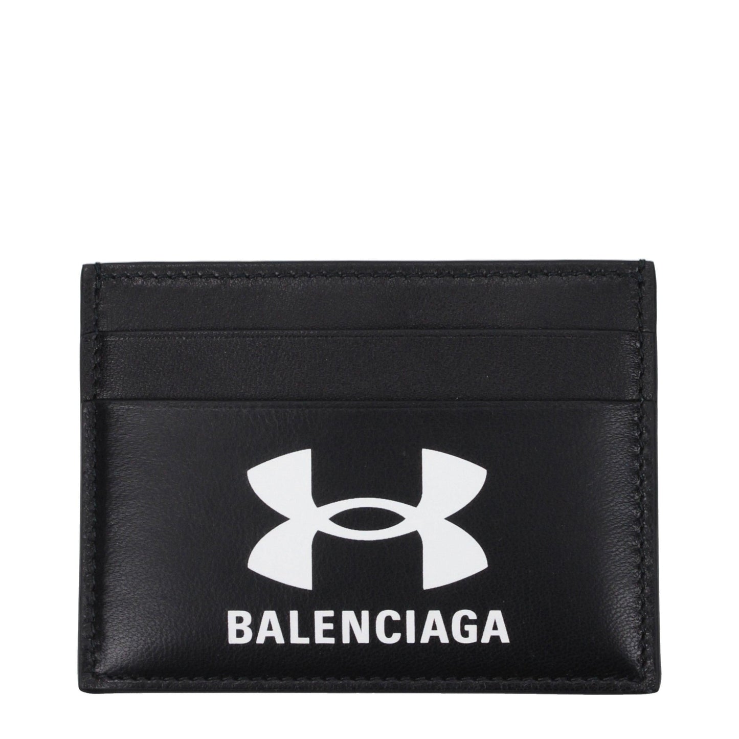 Balenciaga – Porta Carte in Pelle "Under Armour" Nero (5 slot) - Etoilux