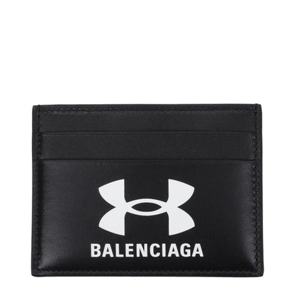 Balenciaga – Porta Carte in Pelle "Under Armour" Nero (5 slot) - Etoilux