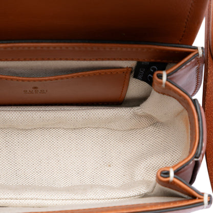 Gucci Bamboo 1947 Belt Bag Pelle di Vitello Marrone con Cintura Horsebit — Mini - Etoilux