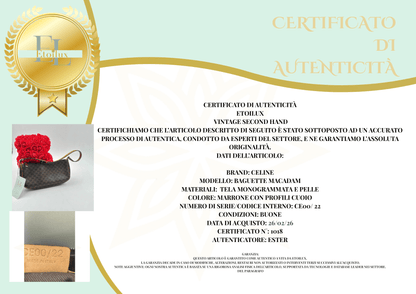 CELINE Baguette Macadam – Vintage Anni ‘90 - Etoilux
