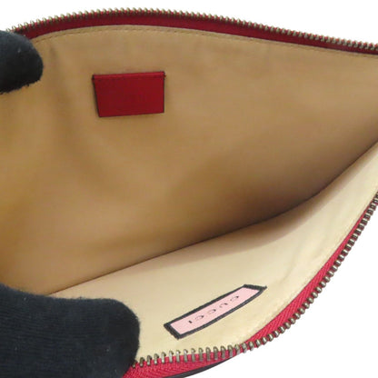 Gucci GucciGhost Diamond Pouch Clutch Calfskin Rosso – 30 cm - Etoilux