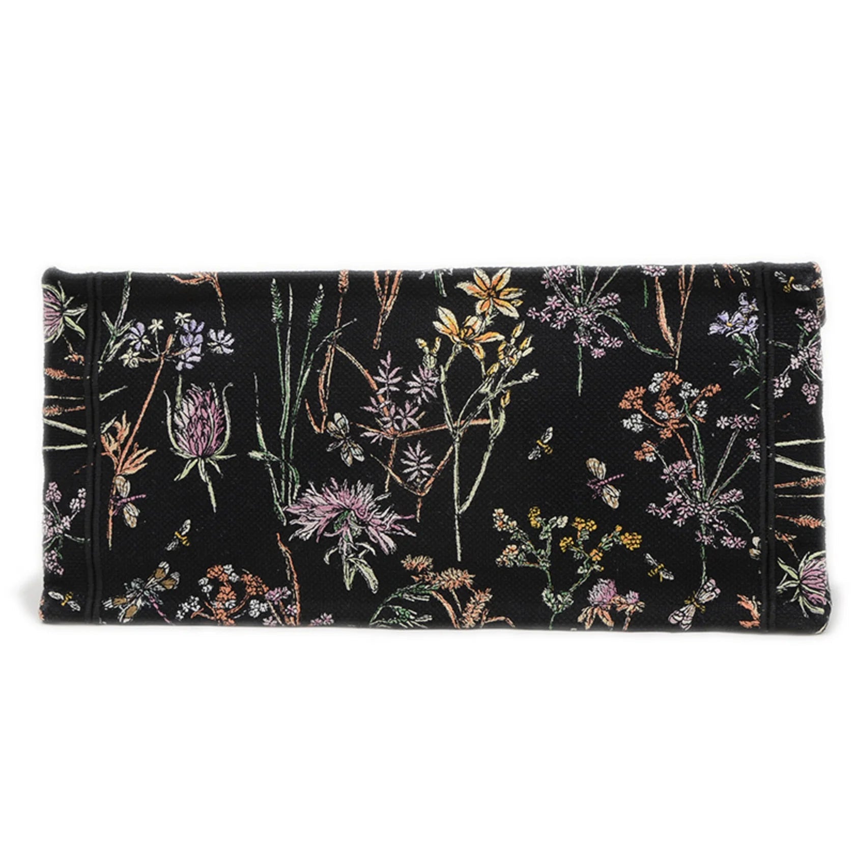 Christian Dior Dior Book Tote Borsa media in tela floreale nera M1296 BP - Etoilux