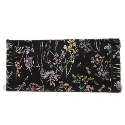 Christian Dior Dior Book Tote Borsa media in tela floreale nera M1296 BP - Etoilux