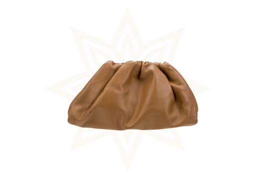 Bottega Veneta The Pouch Large in pelle caramello - Etoilux