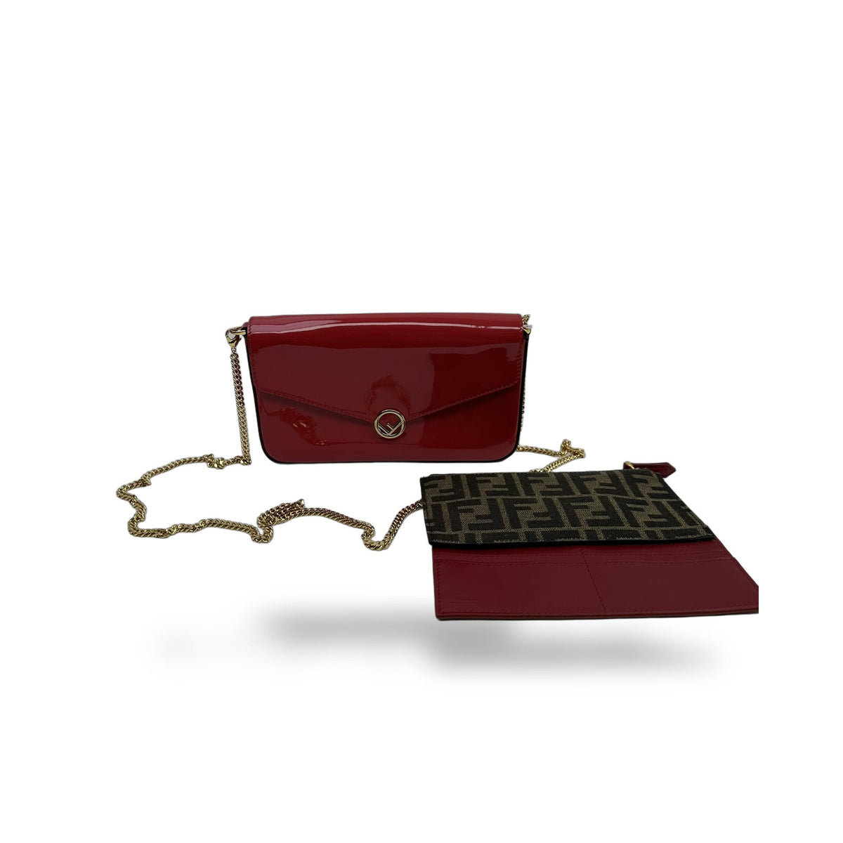 Fendi Wallet on Chain F is Fendi Vernice Rossa | Etoilux