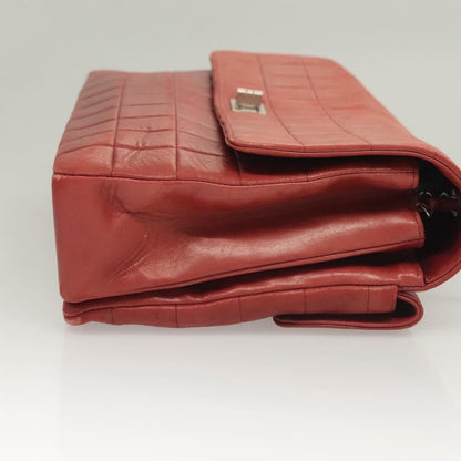 Chanel Chocolate Bar Reissue Flap Pelle di Agnello Rosso – 31 cm - Etoilux