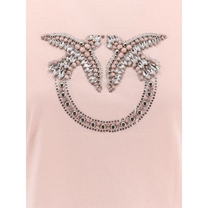 T-shirt Pinko “Love Birds” con ricamo gioiello – Nuova da boutique - Etoilux