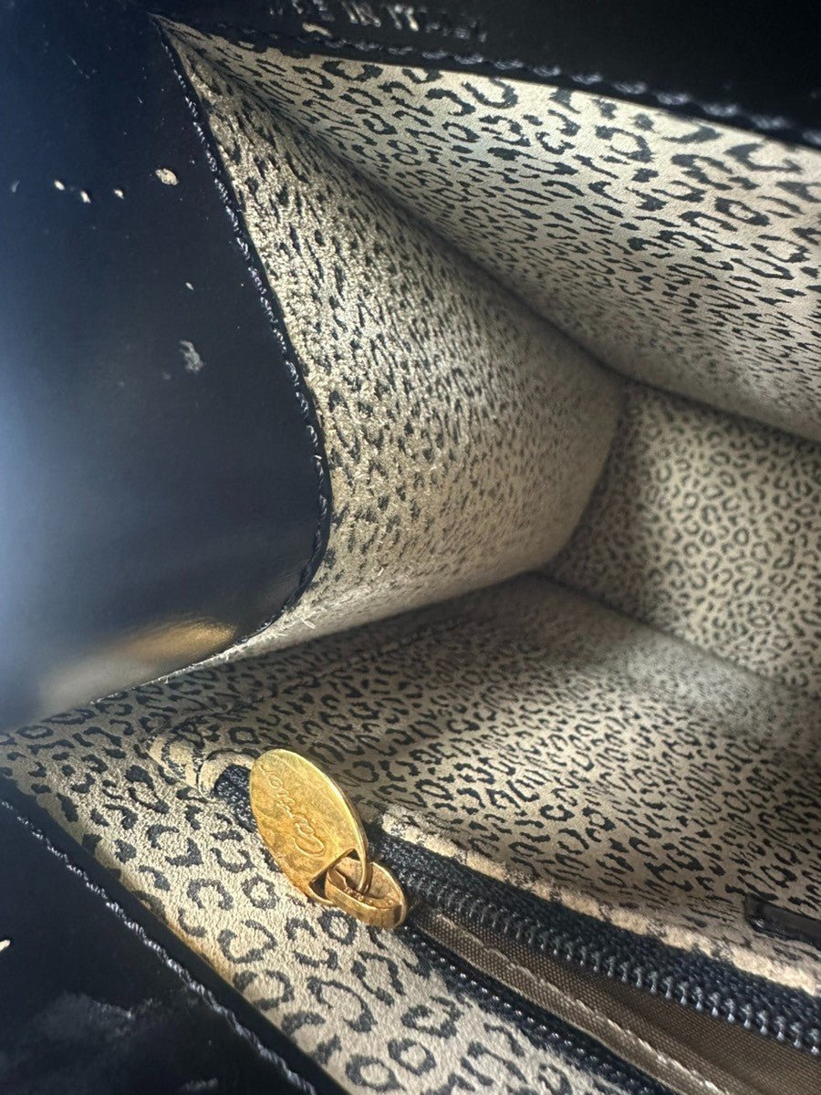 Cartier Panthère Tote Pelle Box Nera Hardware Oro – Vintage - Etoilux