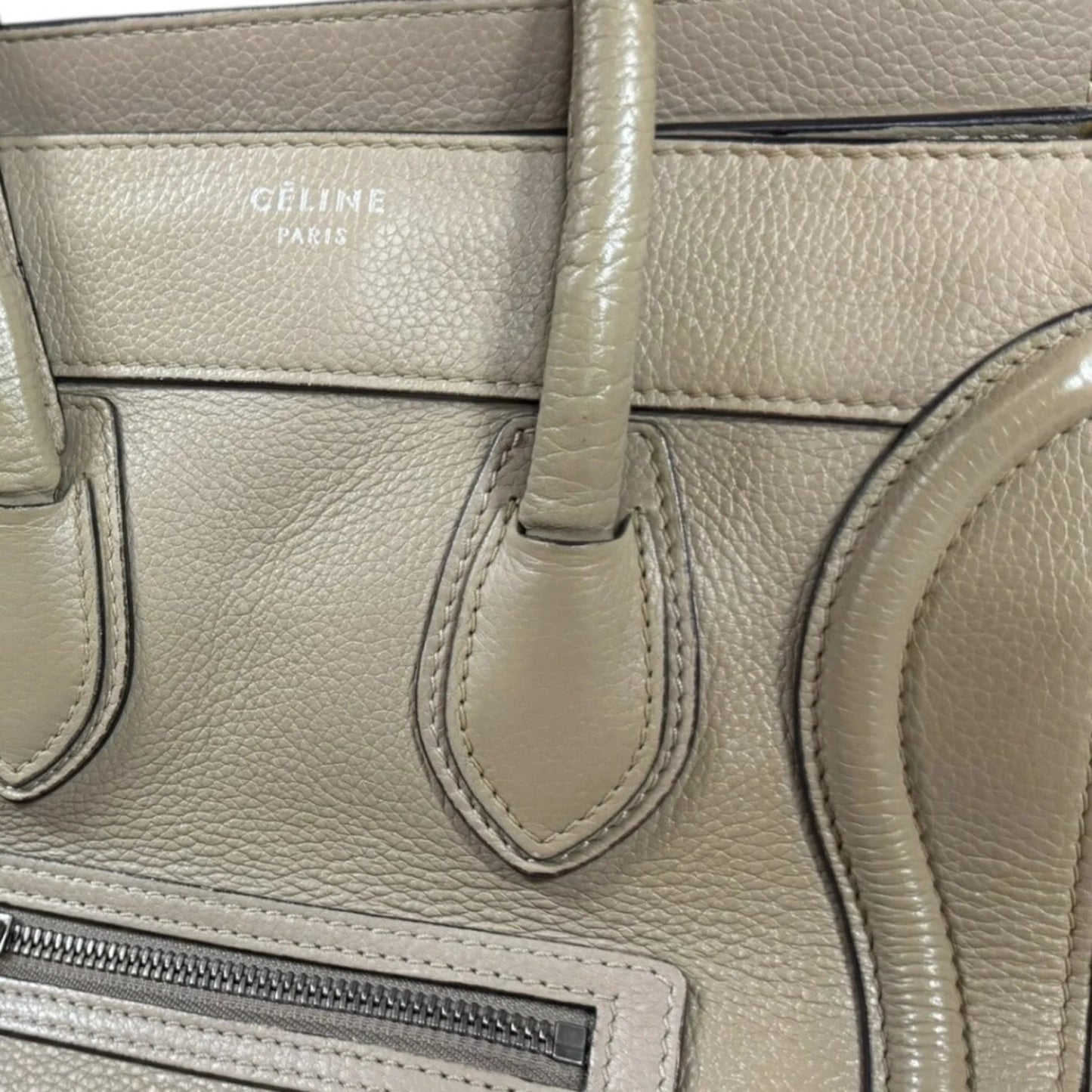 Céline Luggage Micro Tote – Pelle Beige - Etoilux