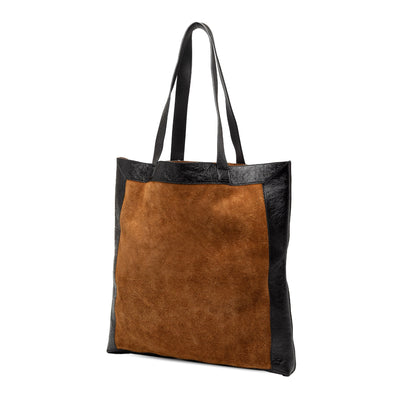 Gucci Ophidia Large Tote in pelle scamosciata marrone - Etoilux