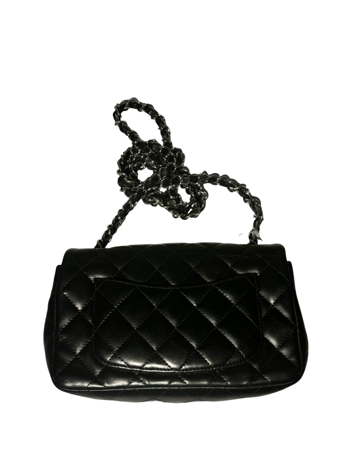 Chanel Classic Single Flap – Pelle trapuntata nera - Etoilux